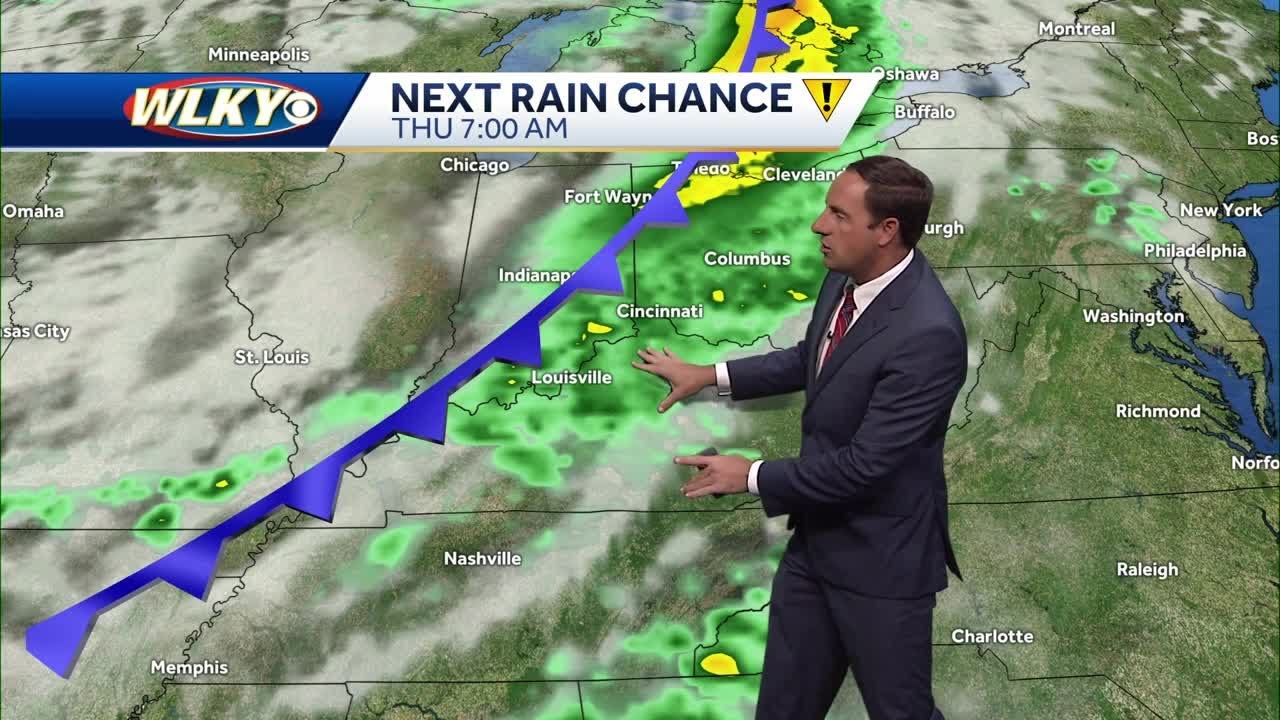 Impact weather returns Thursday with scattered showers - YouTube