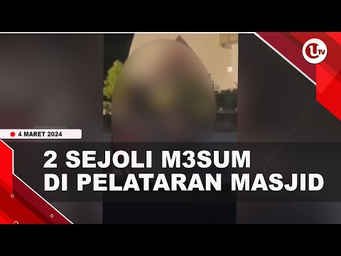 AKSI TAK SENONOH SEPASANG REMAJA DI PELATARAN MASJID TERAPUNG BJ HABIBIE | U-NEWS