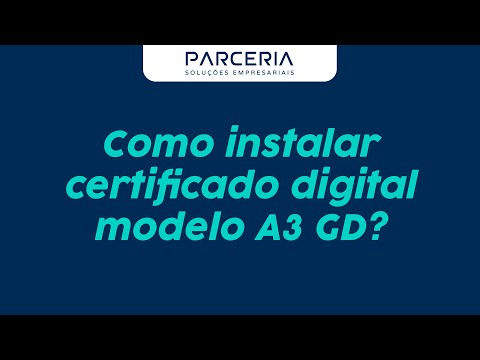 Instalação Certificado Digital A3 (GD) Serasa Experian Parceria