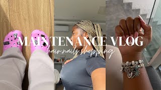 MAINTENANCE VLOG | Hair, Nails ,Shopping | South African Youtuber