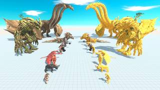 Fantasy Team vs Honey Fantasy Team - Animal Revolt Battle Simulator screenshot 1