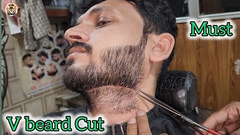 Beard style for Men✔️How to V Beard Cut Style Change 2025 in @alihairdresser 💈