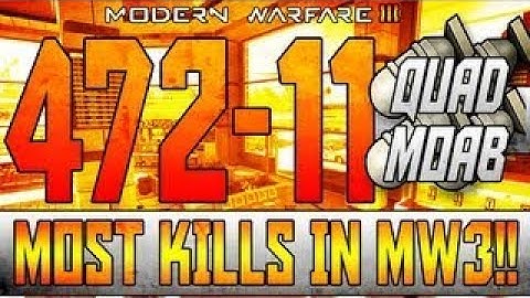 MW3: 472-11 QUAD MOAB⎜MOST KILLS IN MW3⎜HC DOMINATION ON TERMINAL