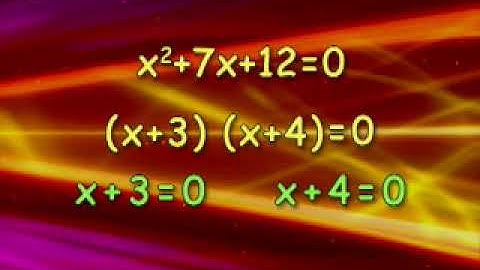 6.6: Solving Equations by Factoring