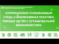 КОРРЕКЦИОННО-РАЗВИВАЮЩАЯ СРЕДА И ИНКЛЮЗИВНАЯ ПРАКТИКА ПОМОЩИ ДЕТЯМ С ОГРАНИЧЕННЫМИ ВОЗМОЖНОСТЯМИ...