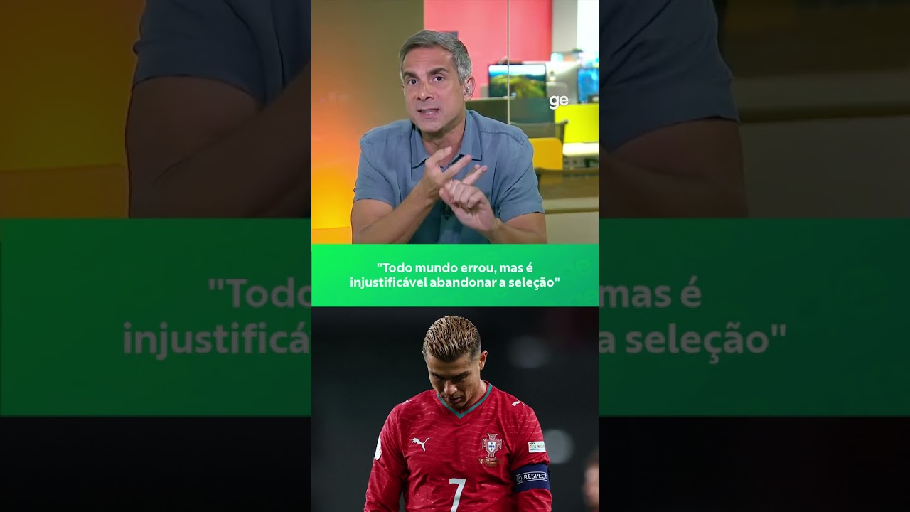 VILLANI SOBRE CR7: " É INJUSTIFICÁVEL ABANDONAR A SELEÇÃO" | #shorts | ge.globo