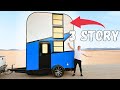 I built a TRIPLE DECKER micro camper!