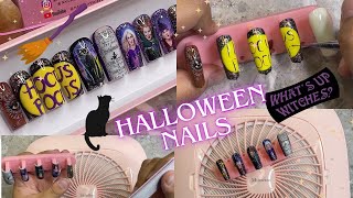 HALLOWEEN HOCUS POCUS INSPIRED NAIL ART ! HALLOWEEN NAIL ART | SO CUTE !