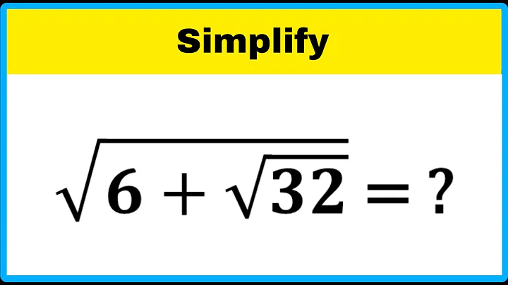 Norway | A Nice Square Root Algebra Problem!