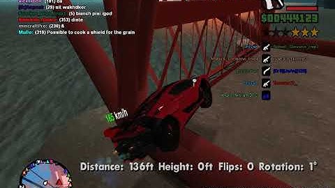 GTA San Andreas Multiplayer (SA:MP) | Infernus Stunts | Nrg stunts| Uif server