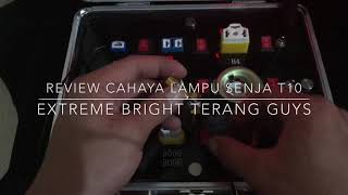 Lampu senja Led T10 Extreme Bright Tahan Panas Bahan Metal Premium Quality Isi 2 Pcs Sepasang Warna Putih