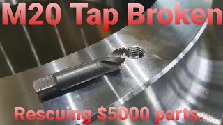 Rescuing $5000 parts! _ Broken Tap Remove - EDM, TAP, Discharge, Machining, CNC