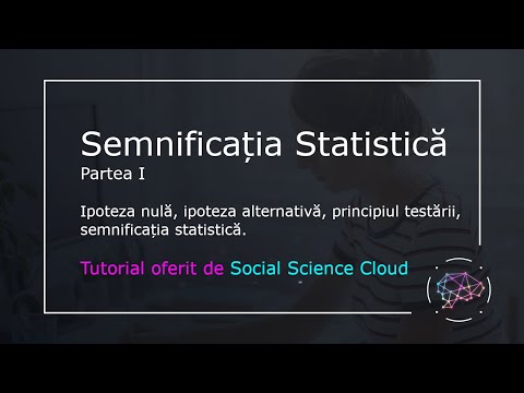 Video: Cum Sunt Testate Ipotezele Statistice