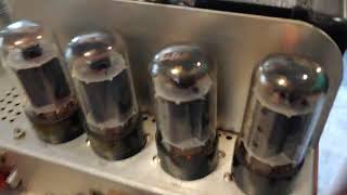 Restored Fisher 500-B Tube Amp Fm Multiplex Receiver. Demo.