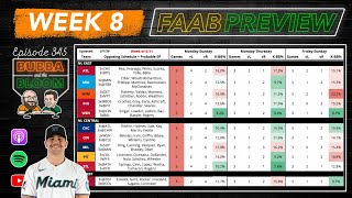 Bubba & the Bloom EP 345 - Week 8 FAAB Preview