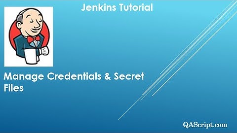 Jenkins Tutorial - Manage Credentials in a Pipeline