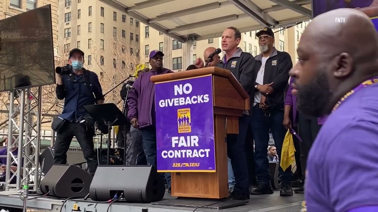Local 32BJ Union Rally