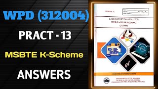 Web Page Designing || 2nd Sem || Solutions #msbte #solution #labmanual #diploma