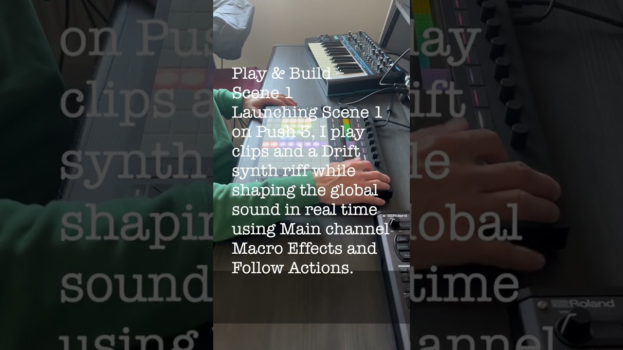 BROKEN SOUND  live PUSH3 Performance VIDEO FULL with my explications @Ableton 