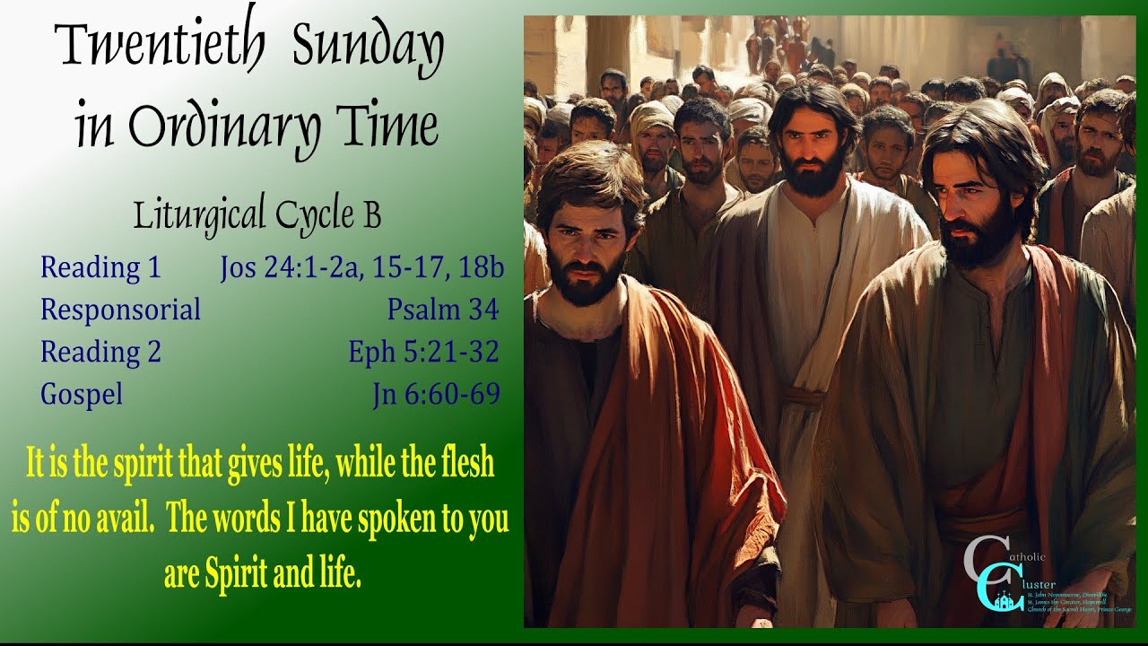 August 25 - The Twenty-first Sunday in Ordinary Time - Catholic Cluster ...