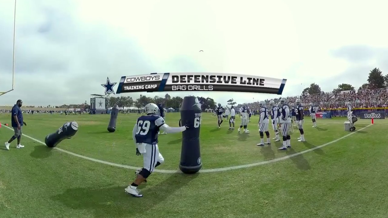 Dallas Cowboys Defensive Line Bag Hitting Drills