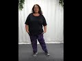 Plus Size Purple Tie Dye Track Pants