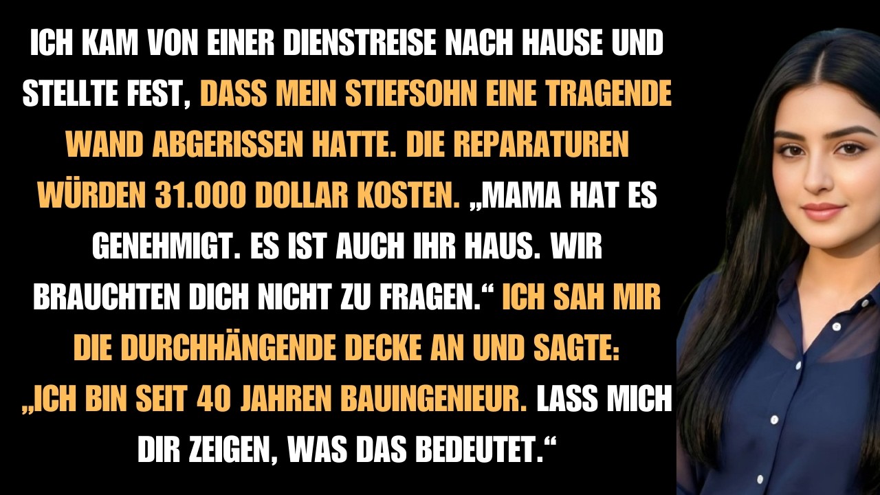Mein Stiefsohn riss eine Wand in meinem Haus heraus – „Mom sagte, es ist okay. Du