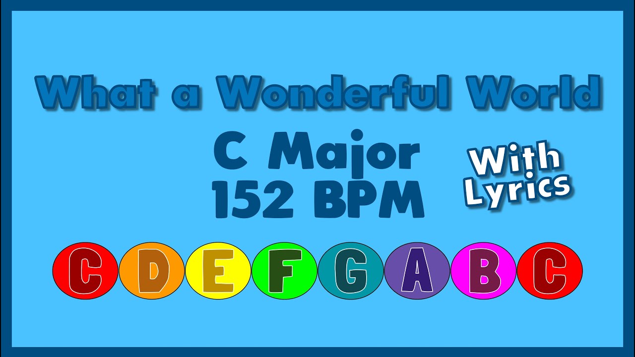 What a Wonderful World With Lyrics YouTube