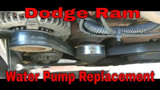How to replace a water pump Dodge Cummins