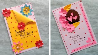 cara membuat kartu ucapan untuk hari ibu || DIY mother day card