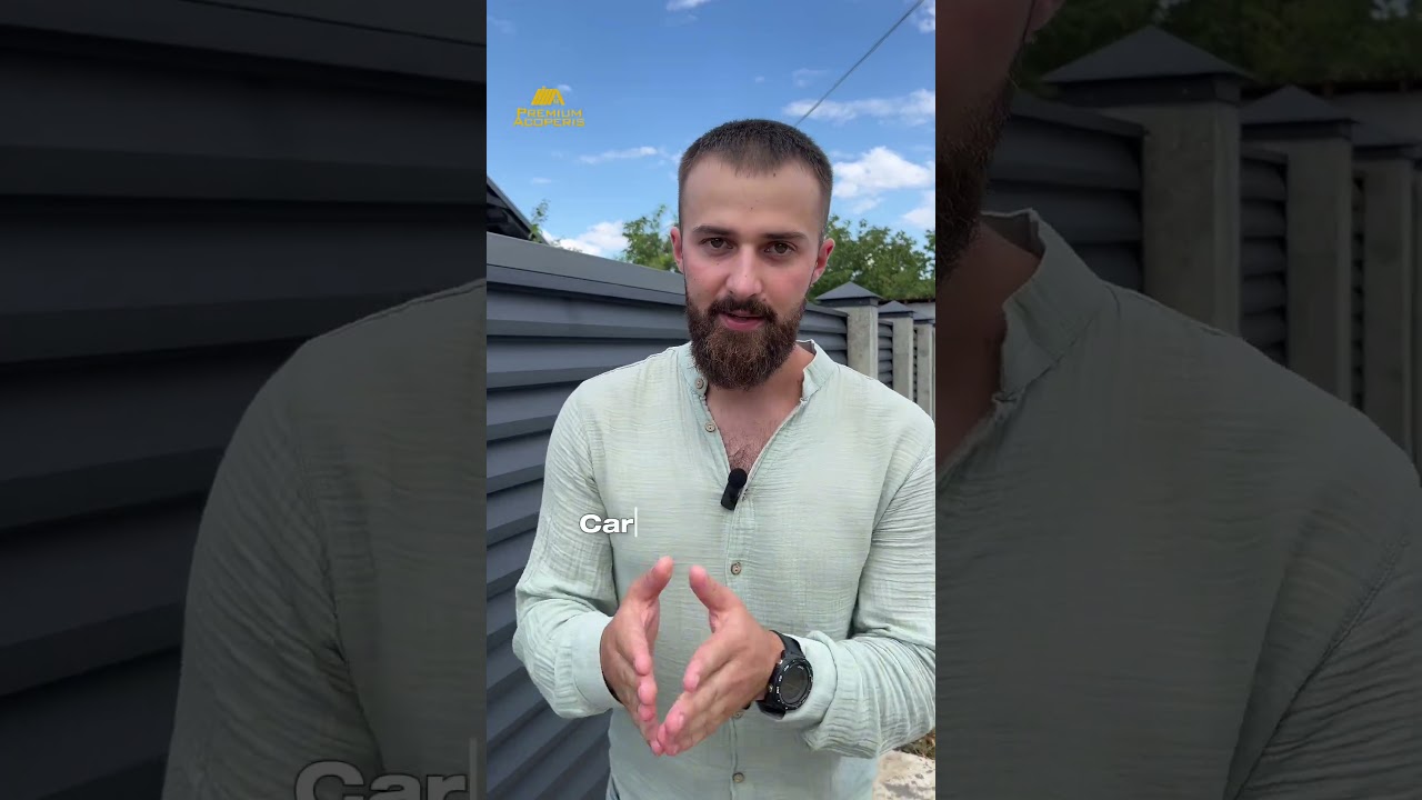 Gard din jaluzele metalice metal coreea cu garanție 30 ani 