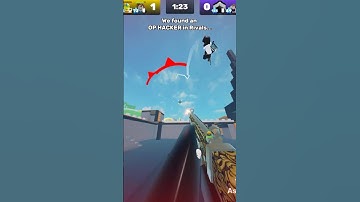 I found an OP Hacker in Roblox Rivals!🤖😡 (It destroyed us) #roblox #gaming #robloxrivals