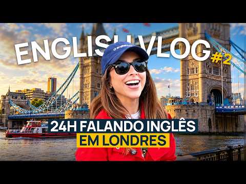 Um dia de CONVERSAÇÃO EM INGLÊS (fácil de entender) | Slow English Vlog em Londres