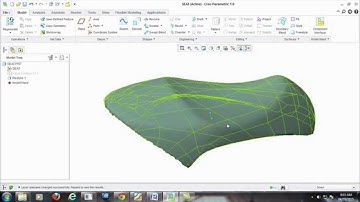 Tutorial design autosurface seat moto in restyle Creo 1.0- Creo 3.0
