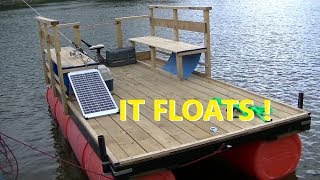 Homemade Pontoon Dock / Boat / Barge Part : 4