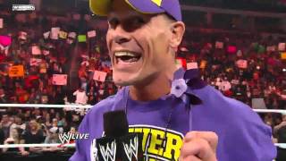 Raw: John Cena raps The Rock HD