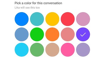 How to change chat color in Facebook Messenger