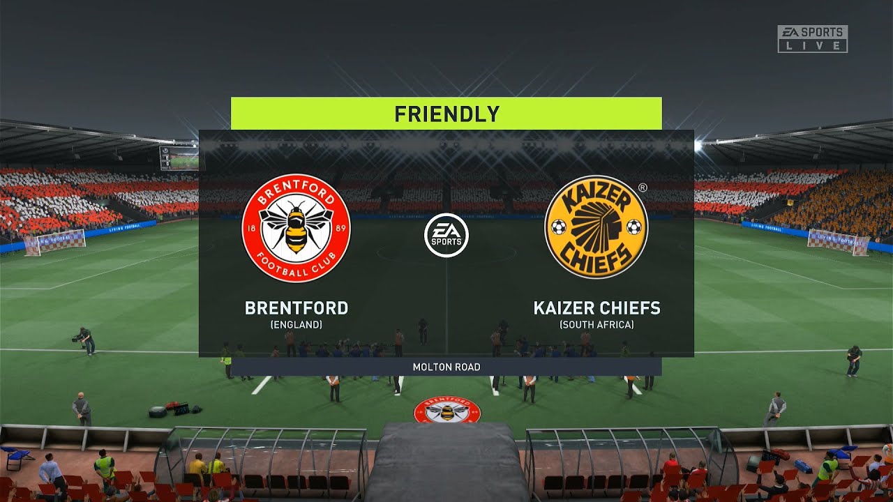 Brentford vs Kaizer Chiefs Molton Road Stadium FIFA 22 Xbox One S