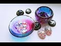 2液性レジン  虹色のお皿とヘアゴムパーツを作るよ(*￣∇￣)ノ  resin