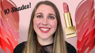 NEW BURBERRY KISSES SATIN LIPSTICKS: 10 SHADES | Swatches | Wear Test |  Thoughts - YouTube