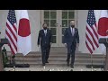 U.S. President Joe Biden And Japanese Prime Minister Yoshihide Suga Meet At The White House