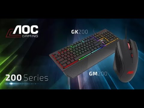 AOC GM200 Gaming Mouse ve GK200 Gaming Keyboard Kutudan Çıkıyor