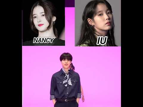 Which one you choose IU or Nancy #shorts #bts #blackpink @PurpleRibbonCraft