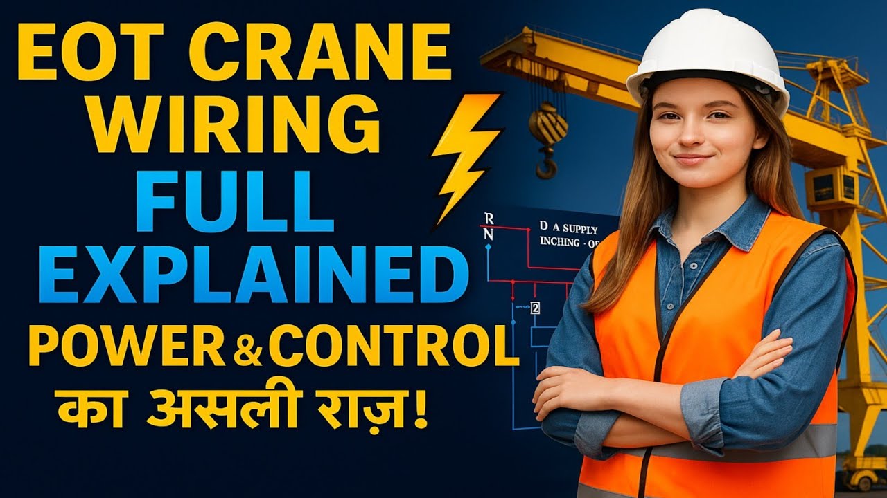 Eot Crane में Power का Connection कैसे करना है Main Hoist Auxiliary