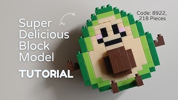 How to Build Little Happy Avocado | Super Delicious Block Model 8922 (218 Pieces) Tutorial