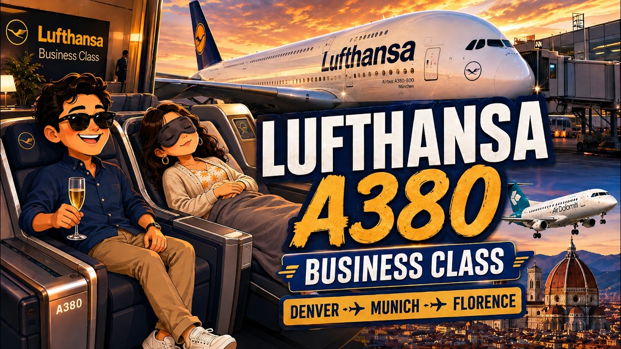 Lufthansa A380 Business Class to Europe: Denver to Munich to Florence