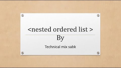 26.nested ordered list in html hindi