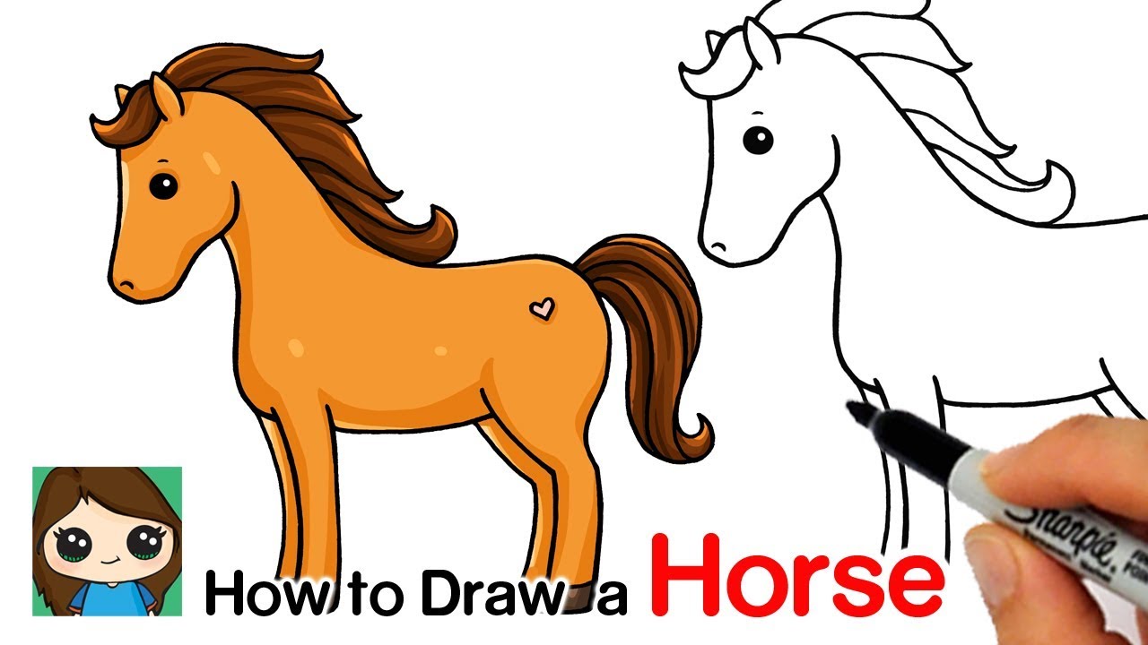 Realistic Horse Sketch for Beginners | Small Online Class for Ages 7-12