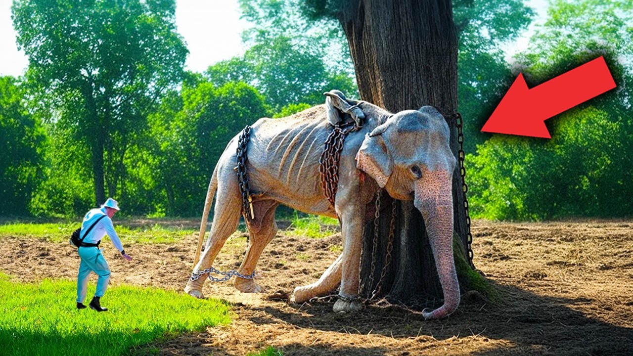 Elephant Was Left Chained to a Tree, The Reason Why is Heartbreaking ...
