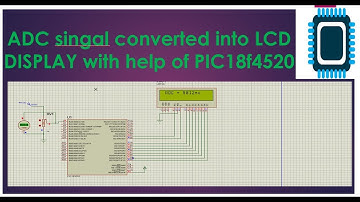 How to interface ADC to PIC18F4520 #pic16f877a Simulation Diagram